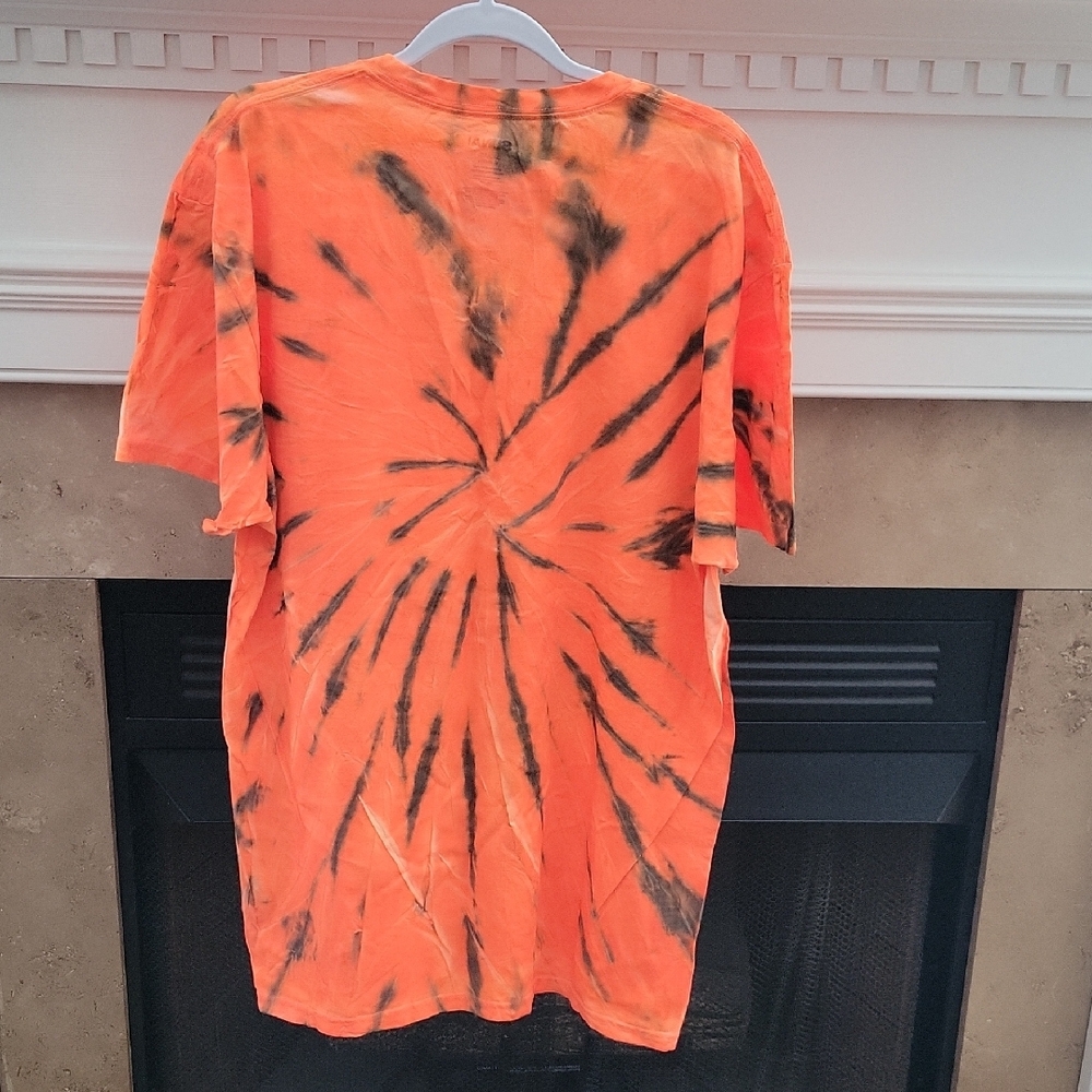 SUNA Cotton Orange & Brown Tie-Dye Tee - 2XL - Picture 4 of 4